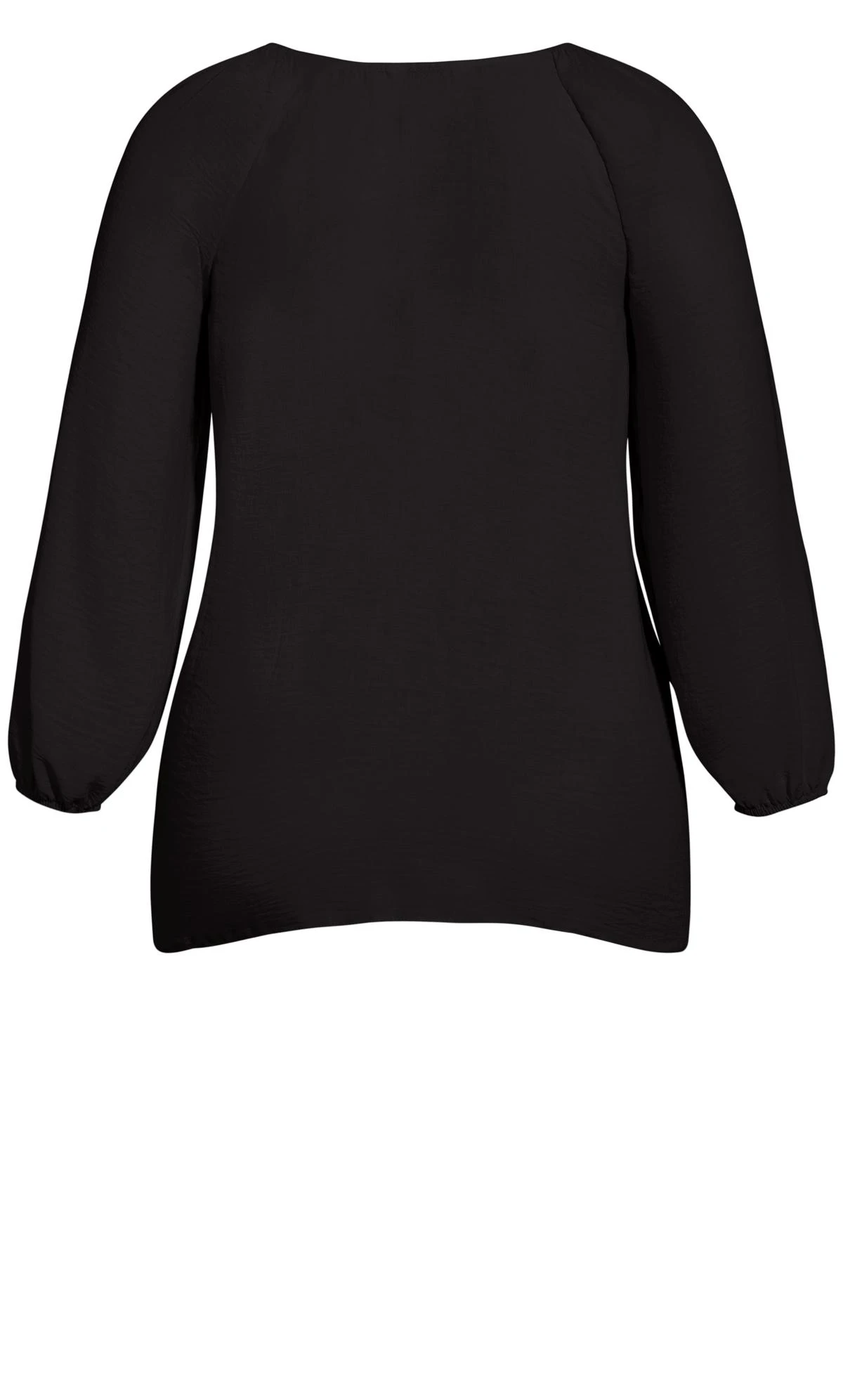 Evans Black Ruffle Neck Blouse 5 Evans Black Ruffle Neck Blouse - Image 5