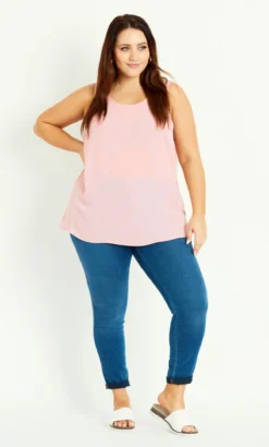 Evans Blush Pink Vest Top