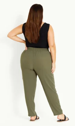 Evans Green Pebble Belted Trouser -Bold Fit Store 0 3 03r31fkhk 13