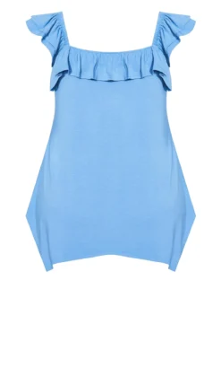 Avenue Light Blue Frill Vest Top -Bold Fit Store 0a79dff8 abea 4f 611229 L6