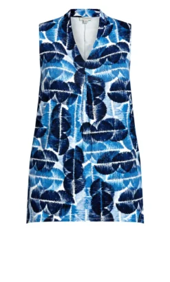 Avenue Blue Spot Print Pleat Vest Top -Bold Fit Store 0bd7e7f9 7c96 45 611362 L5