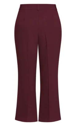 City Chic Burgundy Red Wide Leg Trousers -Bold Fit Store 0e204589 5558 4b 611258 L6