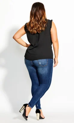 City Chic Black Lace Top -Bold Fit Store 150511BLACK 6