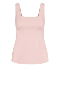 City Chic CCX Dusty Rose Pink Square Neck Vest Top -Bold Fit Store 201110DUSTYROSE 10