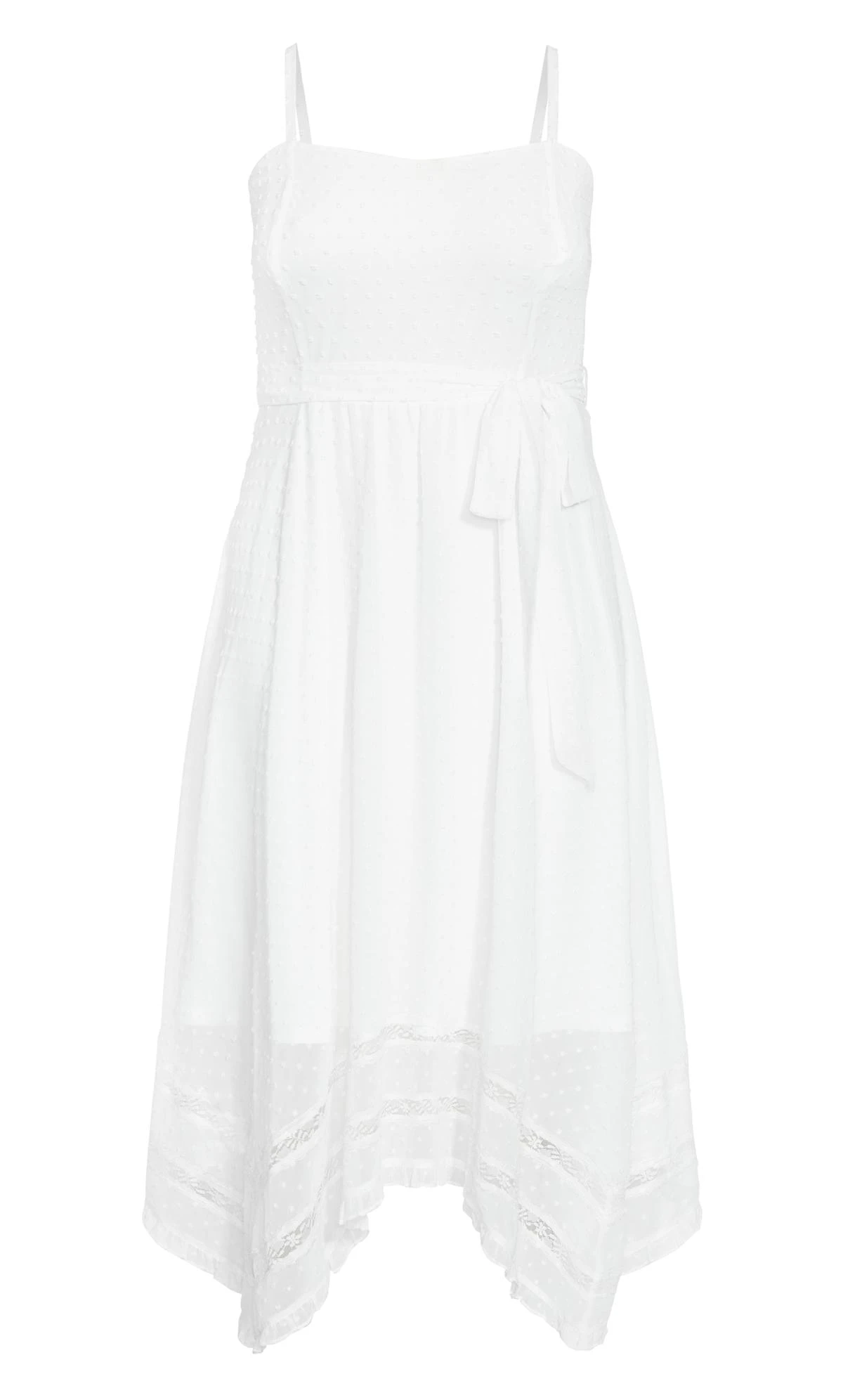 City Chic White Crochet Sundress 3 City Chic White Crochet Sundress - Image 3