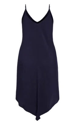 City Chic Navy Blue Hanky Hem Sundress -Bold Fit Store 202881FRENCHNAVY 4