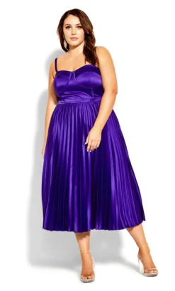 City Chic Purple Satin Corset Midi Dress 11 City Chic Purple Satin Corset Midi Dress -Bold Fit Store 203137DARKORCHID 3