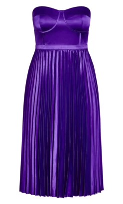 City Chic Purple Satin Corset Midi Dress 13 City Chic Purple Satin Corset Midi Dress -Bold Fit Store 203137DARKORCHID 5