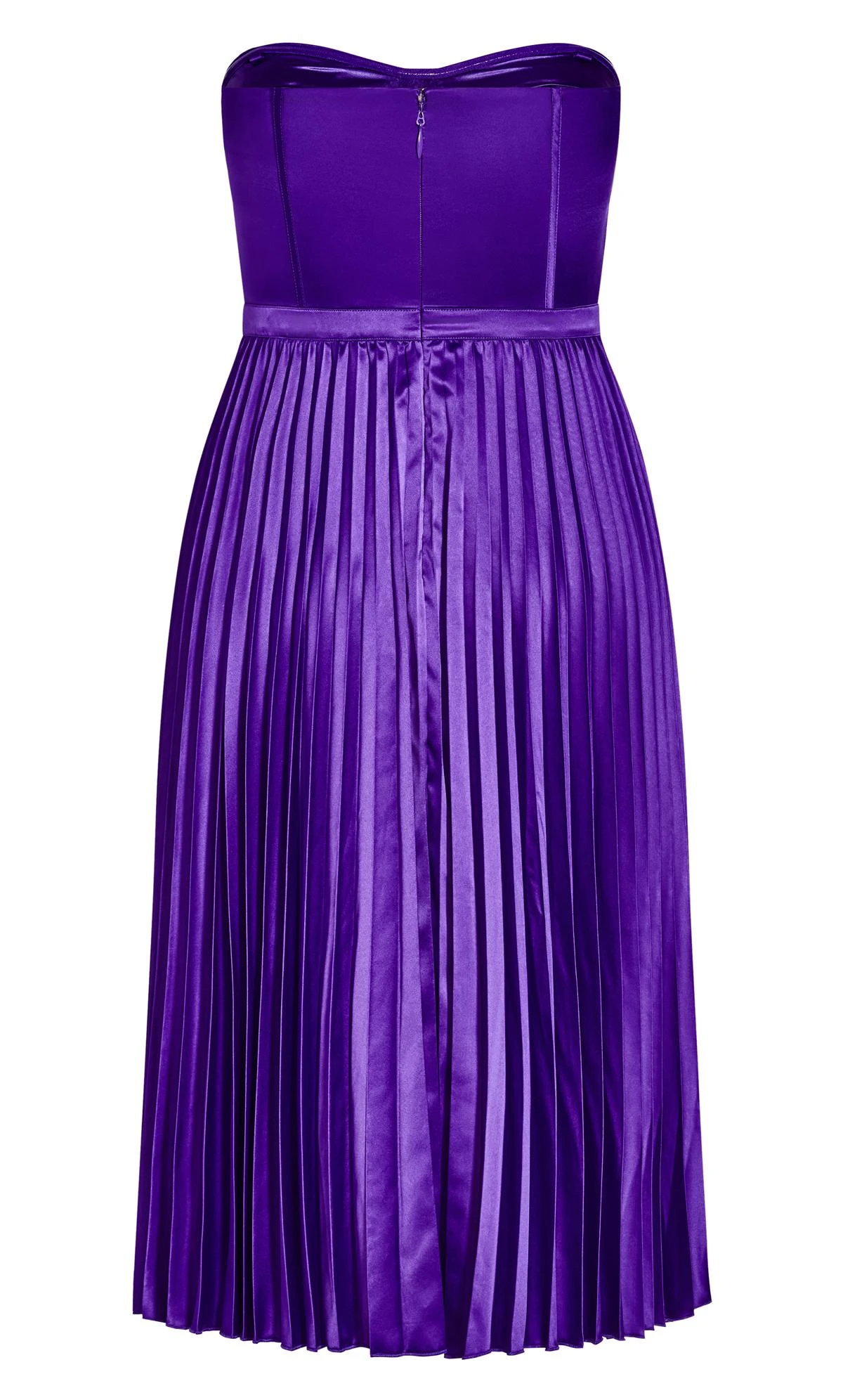 City Chic Purple Satin Corset Midi Dress 6 City Chic Purple Satin Corset Midi Dress - Image 6