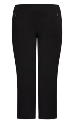 Avenue Black Straight Leg Trousers -Bold Fit Store 203925BLACK 116