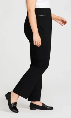 Avenue Black Straight Leg Trousers -Bold Fit Store 203925BLACK 12
