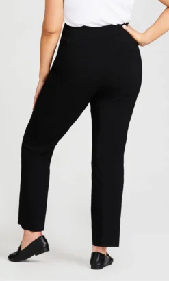 Avenue Black Straight Leg Trousers -Bold Fit Store 203925BLACK 13