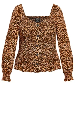 City Chic Animal Print Top -Bold Fit Store 204774ANIMAL 5