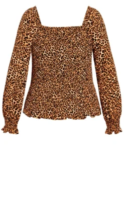 City Chic Animal Print Top -Bold Fit Store 204774ANIMAL 6