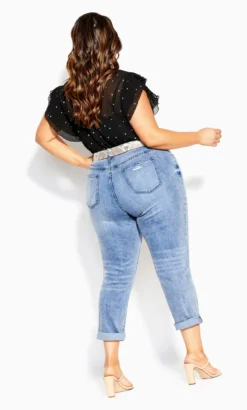 City Chic Black Polka Dot Print Frill Sleeve Top -Bold Fit Store 206255POLKADOT 5