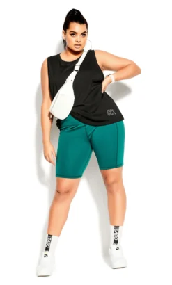 City Chic CCX Black Reflect Tank -Bold Fit Store 207854BLACK 3