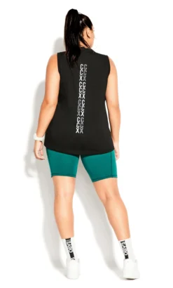 City Chic CCX Black Reflect Tank -Bold Fit Store 207854BLACK 4