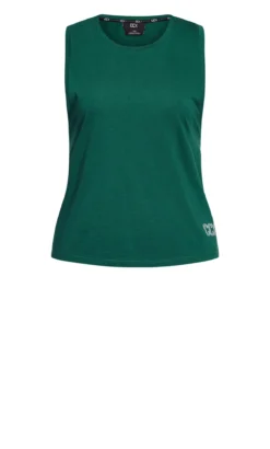 City Chic CCX ACTIVE Green Vest Top -Bold Fit Store 207854SEAGREEN 5