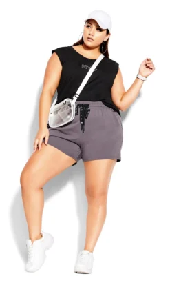 City Chic Black NYC Active Vest Top -Bold Fit Store 207865BLACK 2