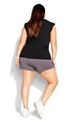 City Chic Black NYC Active Vest Top -Bold Fit Store 207865BLACK 4