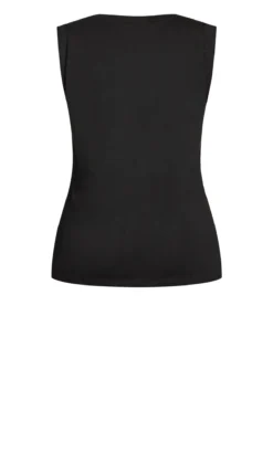 City Chic Black NYC Active Vest Top -Bold Fit Store 207865BLACK 6