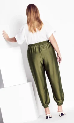 City Chic Refinity Khaki Relaxed Class Trouser -Bold Fit Store 208128KHAKI 4