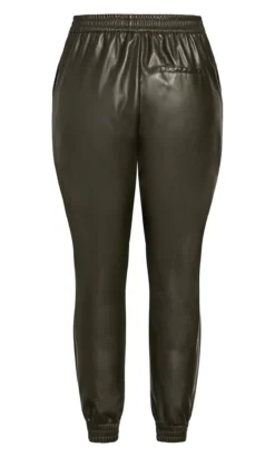 City Chic Khaki Attitude Trouser -Bold Fit Store 208651IVY 8