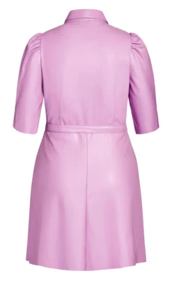 City Chic Purple Wild Sleeve Dress -Bold Fit Store 208971LILAC 4