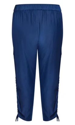 Avenue Arna York Navy Shiloh Ruched Trouser -Bold Fit Store 209526NAVY 62