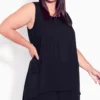 Avenue Arna York Black Selena Layer Tunic