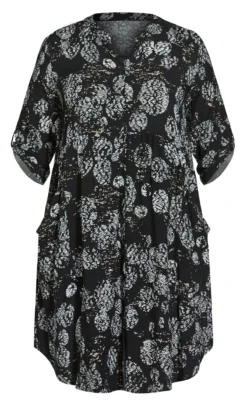 Avenue Black Milani Pocket Dress -Bold Fit Store 209583BLKBLURREDSPOT 3