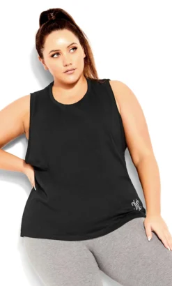 City Chic CCX Black Tempo Top