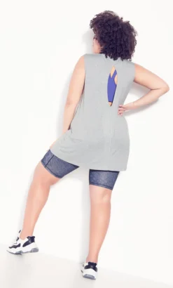 Avenue Grey Vest Top -Bold Fit Store 209945GREYMARLE 5