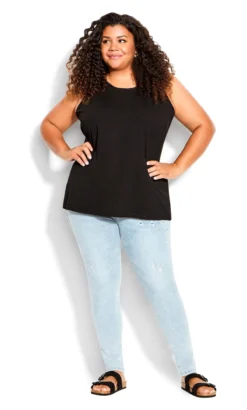 Avenue Black Essential Basic Tank