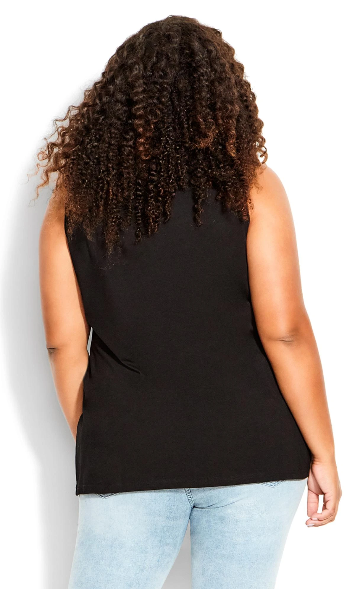 Avenue Black Essential Basic Tank 3 Avenue Black Essential Basic Tank - Image 3