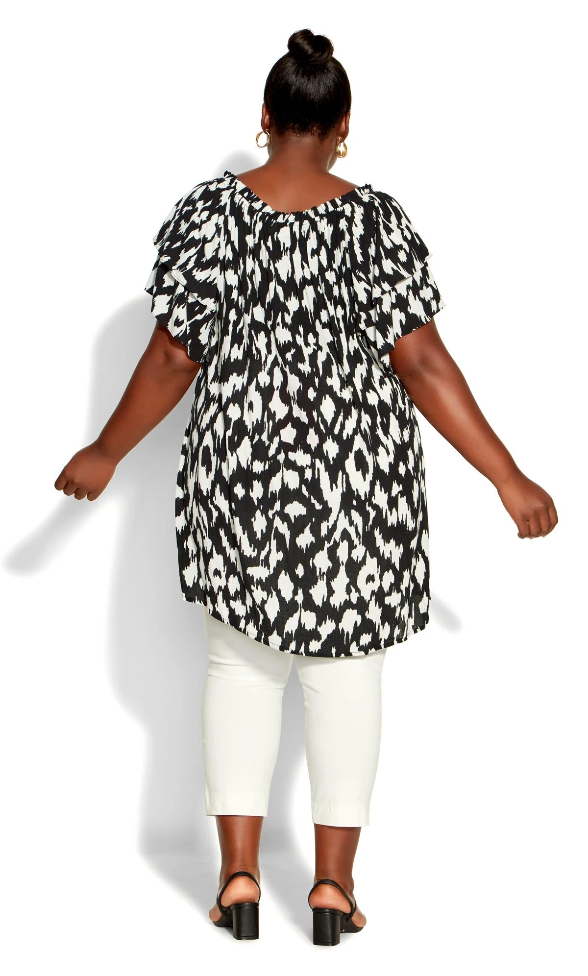 Avenue Black Precious Flutter Top 4 Avenue Black Precious Flutter Top - Image 4