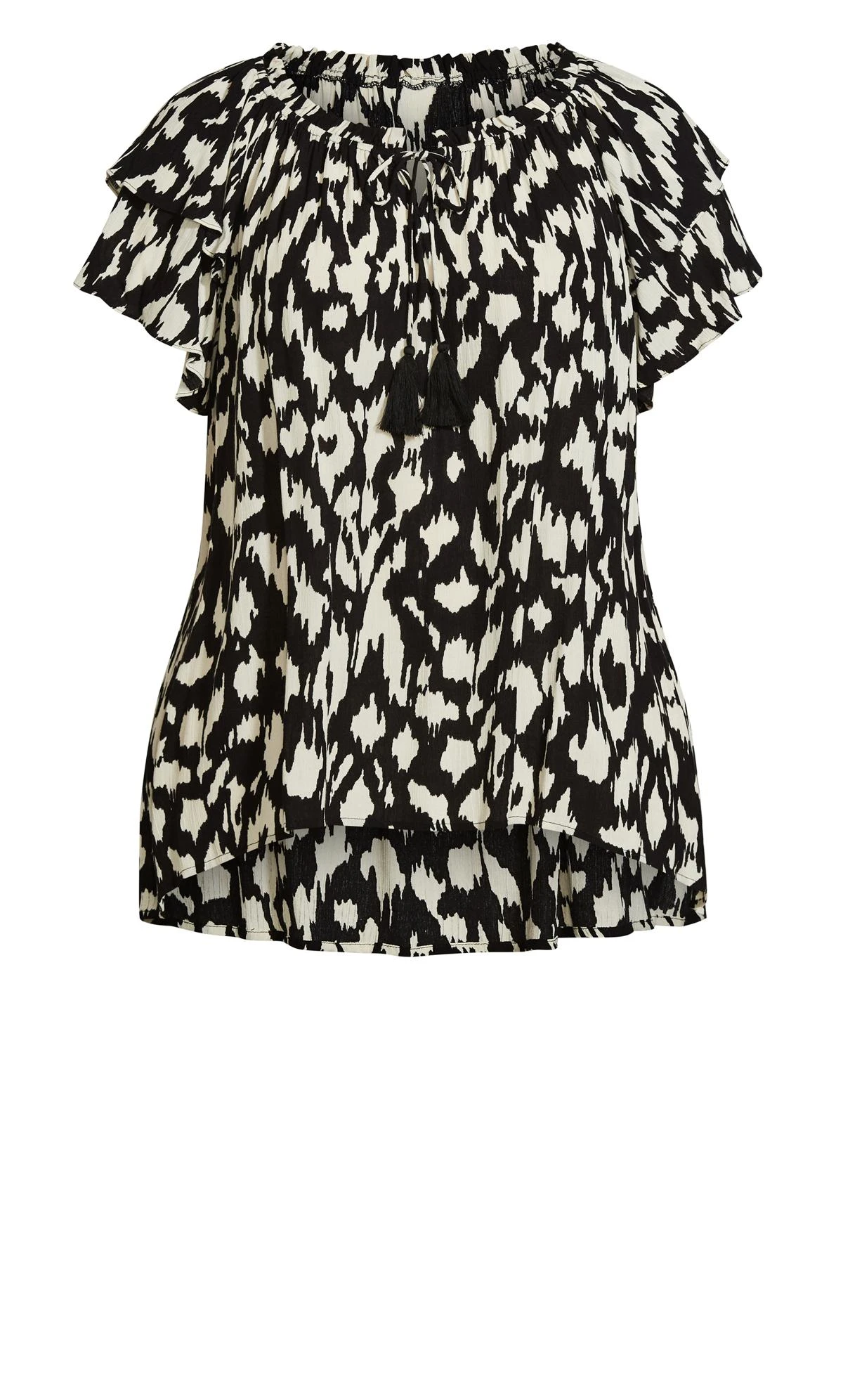 Avenue Black Precious Flutter Top 7 Avenue Black Precious Flutter Top - Image 7