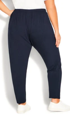 Avenue Ave Leisure Navy Artist Drape Plain Trouser -Bold Fit Store 210589NAVY 4