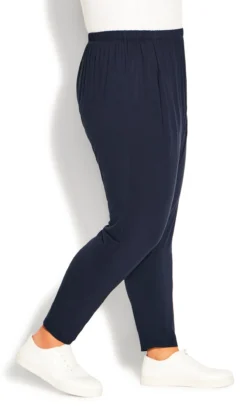 Avenue Ave Leisure Navy Artist Drape Plain Trouser -Bold Fit Store 210589NAVY 5