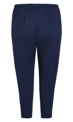 Avenue Ave Leisure Navy Artist Drape Plain Trouser -Bold Fit Store 210589NAVY 7