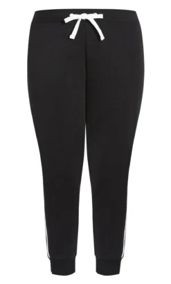 Avenue Ave Leisure Black Double Stripe Jogger -Bold Fit Store 210593BLACK 6