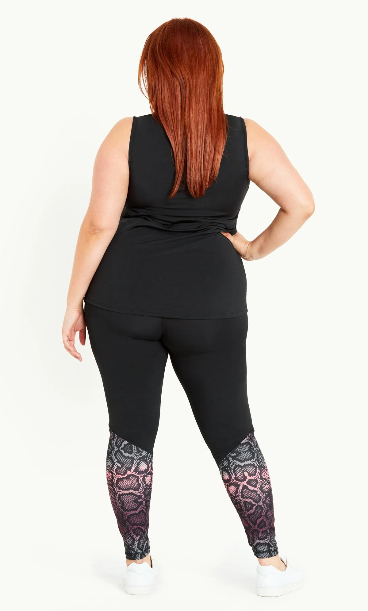 Evans Black & Pink Animal Print Active Sports Top 3 Evans Black & Pink Animal Print Active Sports Top - Image 3