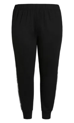 City Chic Zim & Zoe Black Contrast Panel Joggers -Bold Fit Store 210827CAMO 6