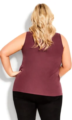 Avenue Pink Plain Tank -Bold Fit Store 210900MAGENTA 3