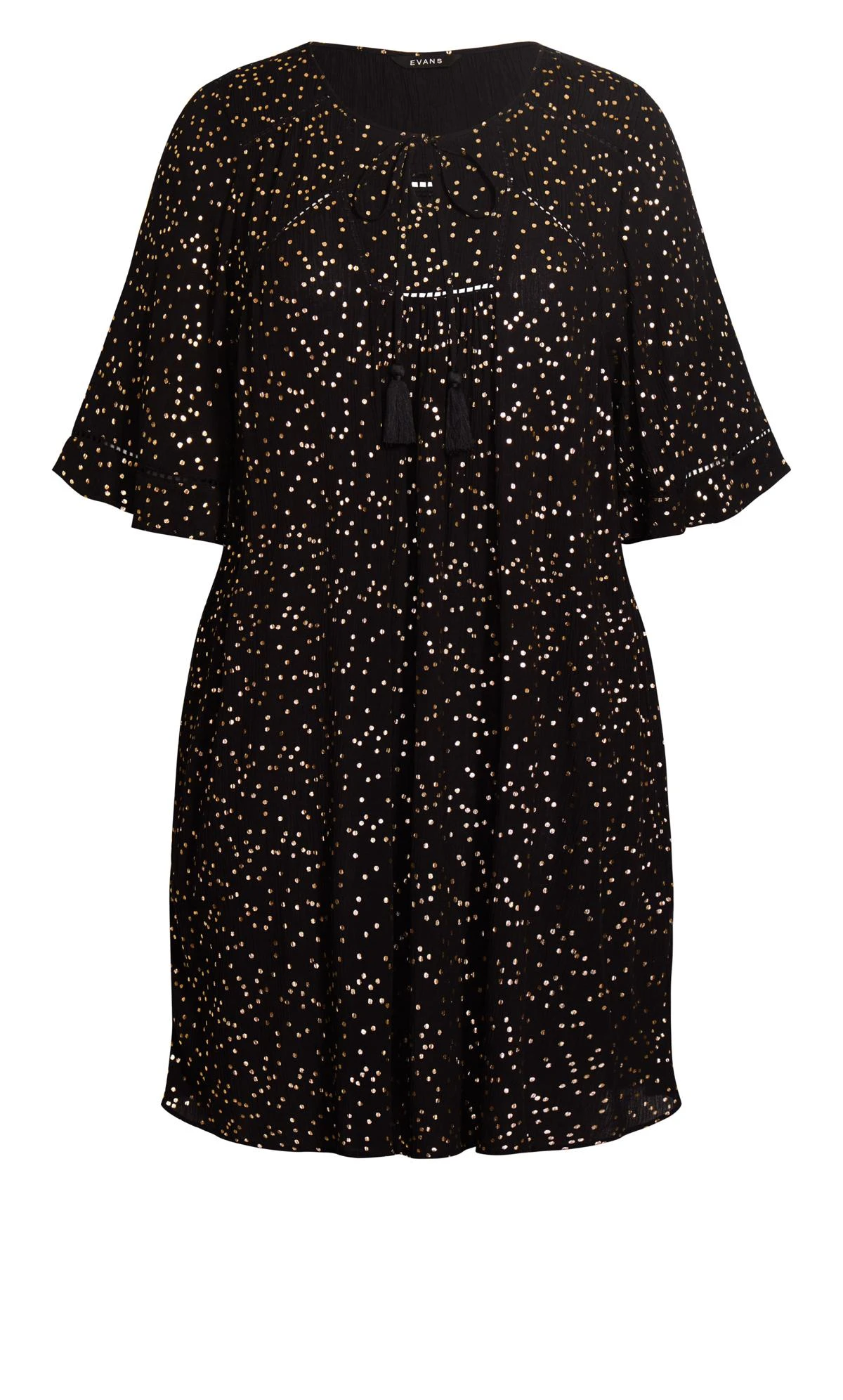 Evans Black Dot Festival Dress 4 Evans Black Dot Festival Dress - Image 4