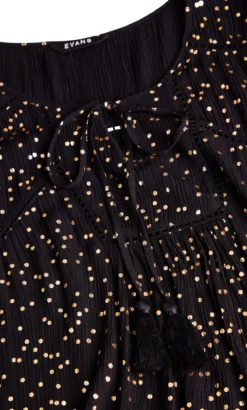 Evans Black Dot Festival Dress 11 Evans Black Dot Festival Dress -Bold Fit Store 211108BLACK 6