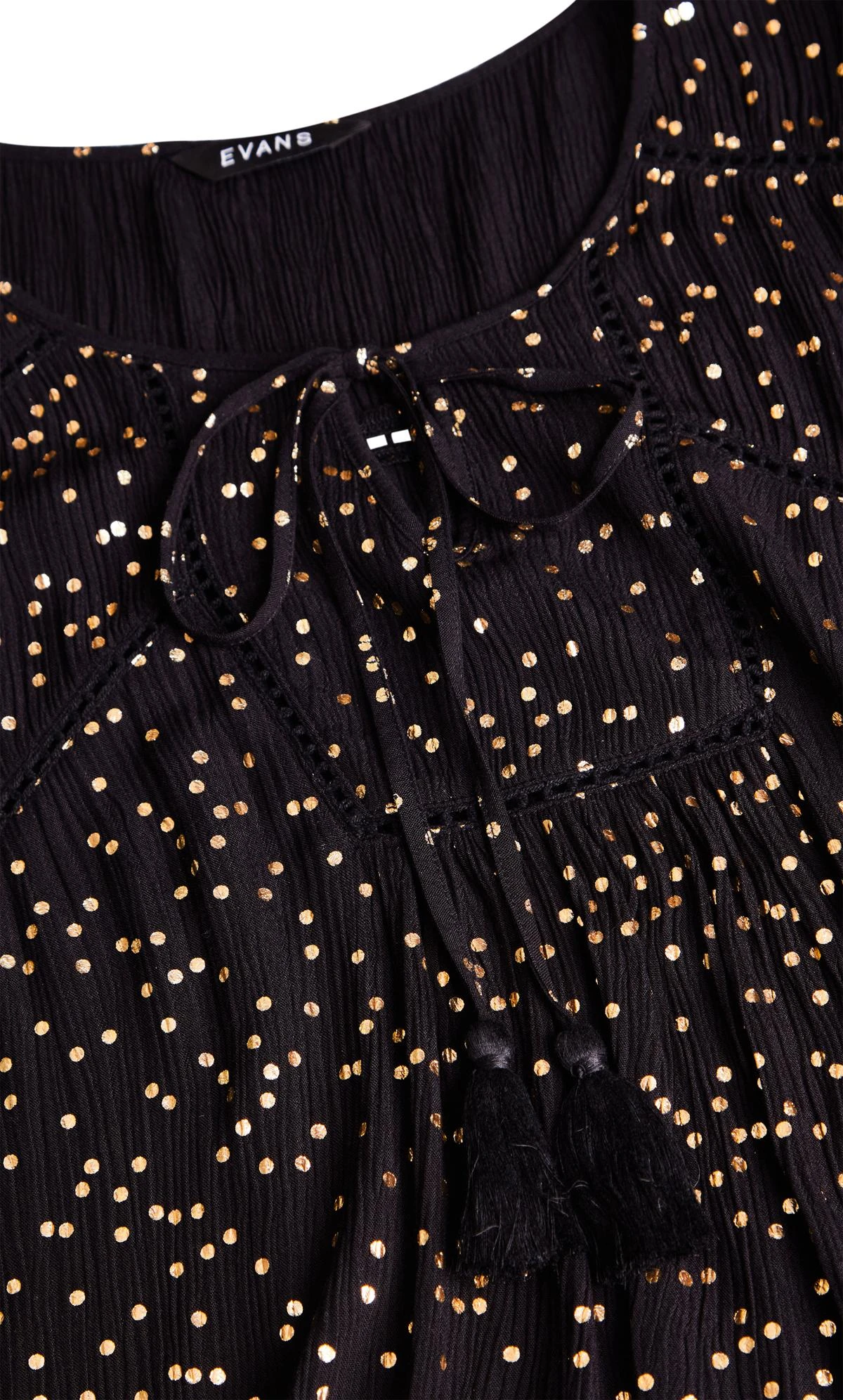Evans Black Dot Festival Dress 6 Evans Black Dot Festival Dress - Image 6