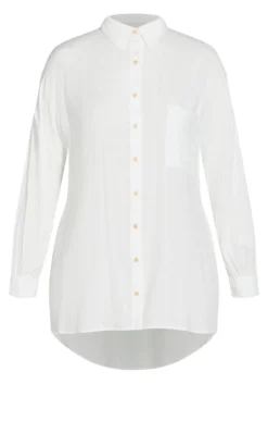 Evans White Check Oversized Shirt -Bold Fit Store 211124WHITE 5