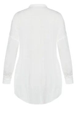 Evans White Check Oversized Shirt -Bold Fit Store 211124WHITE 6