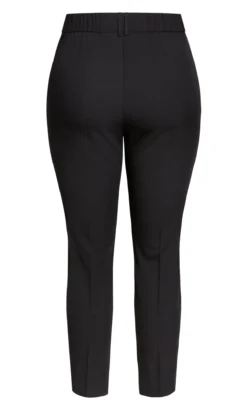 Evans Black Slim Leg Cropped Trousers -Bold Fit Store 211260BLACK 6